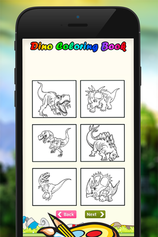 Dino Coloring Book - Dinosaur Drawing for Kid Games screenshot 2