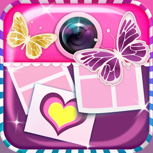 Cute Photo Editor Collage Maker: Pic Art for Girls icon