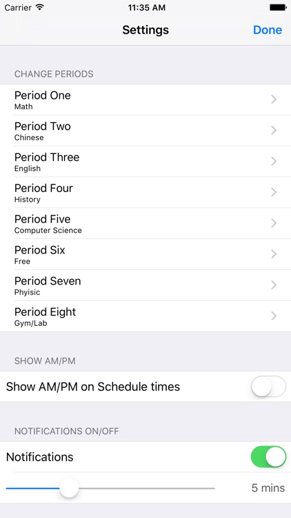 MHS Schedule
