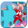Cute Pig Ranger Jigsaw Kids Game Version