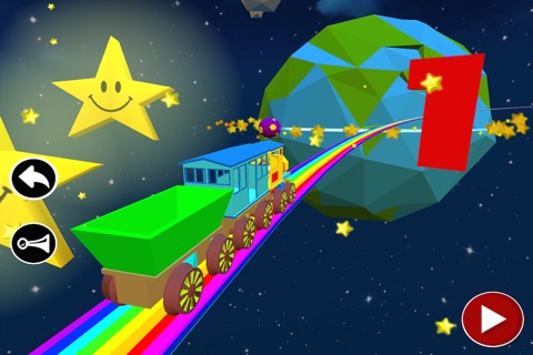 Numbers Train Space: Preschool Game For Children screenshot 2