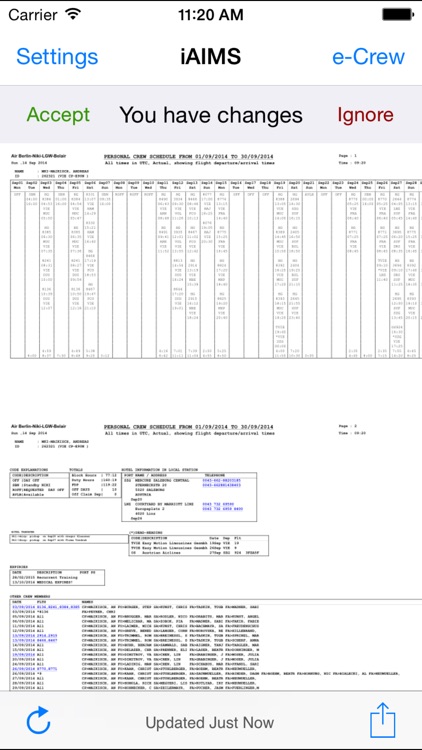 iAIMS Crew Roster Viewer