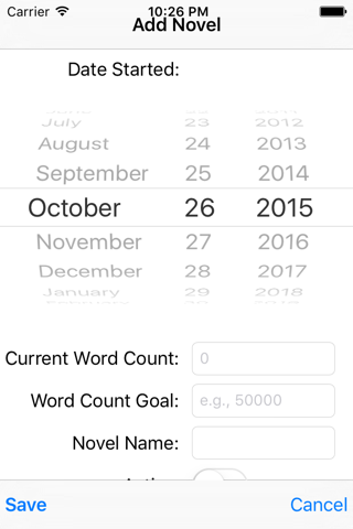 Novel Word Count screenshot 2