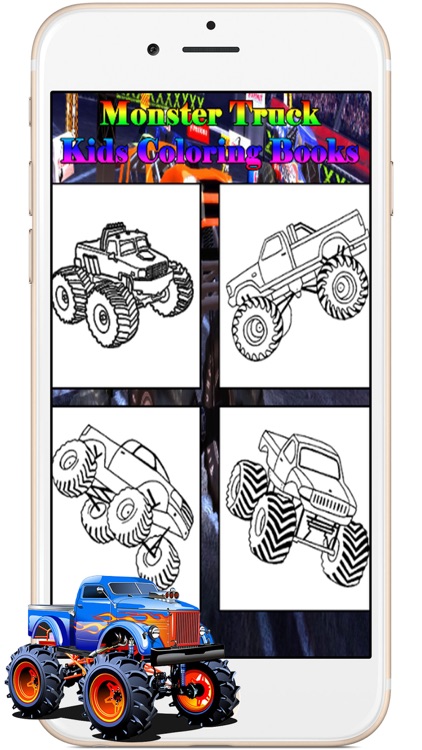 Monster Trucks Kids Coloring Books Games for Kids screenshot-3