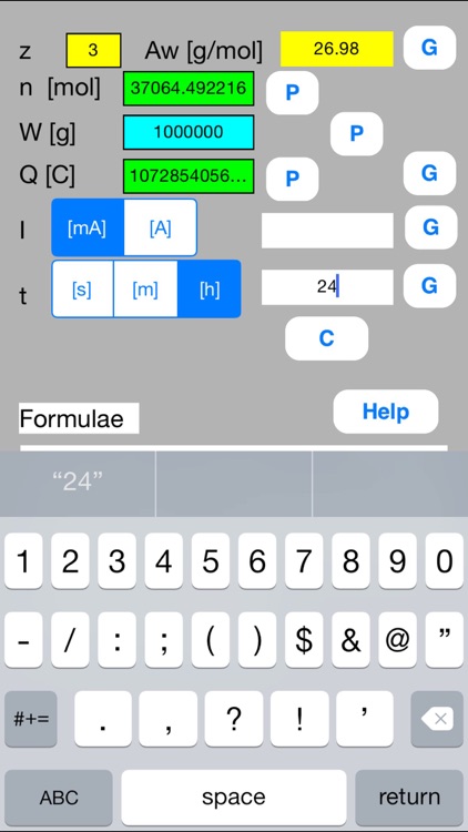 Faraday Calculator mini