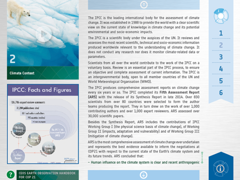 ESA EO Handbook - COP21 edition screenshot 3