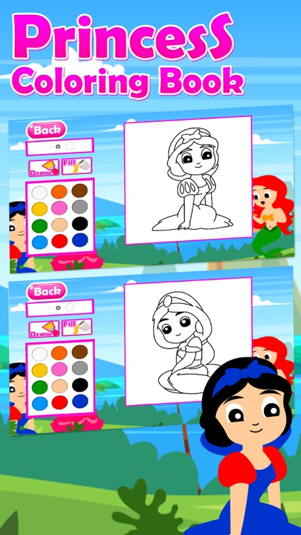 Princess Coloring Kids Game