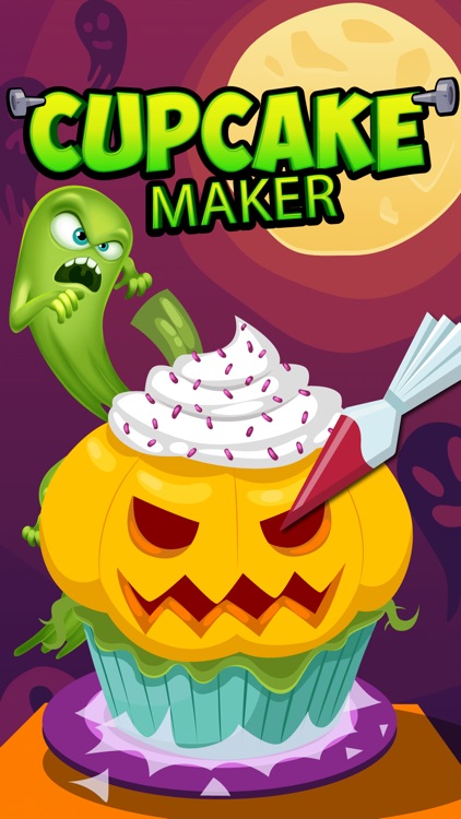 Cupcake Maker Halloween TOP Cooking game for kids screenshot-3