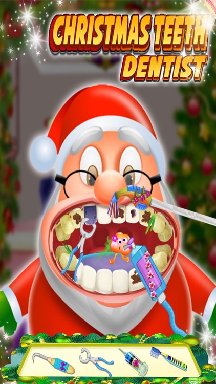 Christmas Teeth Dentist : Little Dentist Xmas game