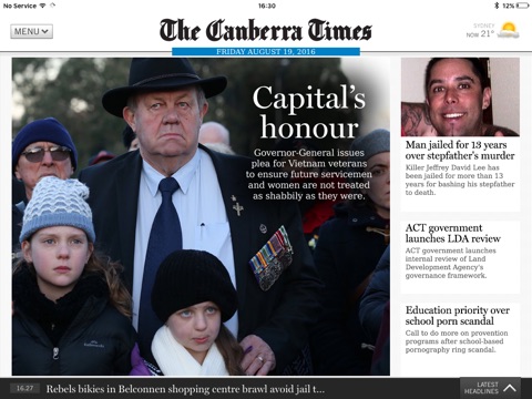 The Canberra Times for iPad screenshot 2