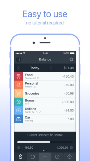 Saver – Personal Finance, Income & Expen