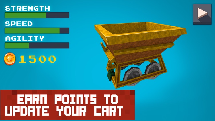 Block Mine Cart Racing Adventures 3D