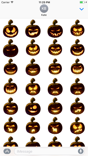 Pumpkin Halloween Emoji Sticker #5(圖2)-速報App