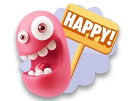 3D Red Expressions is a fun stickers pack