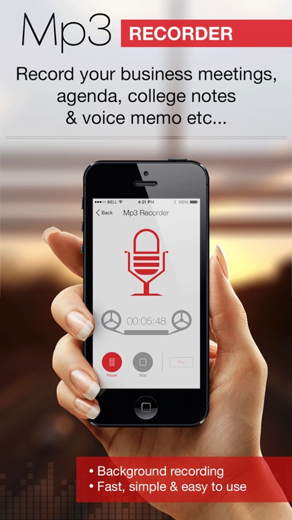 Mp3 Audio Recorder Pro : HD Recording and Sharing