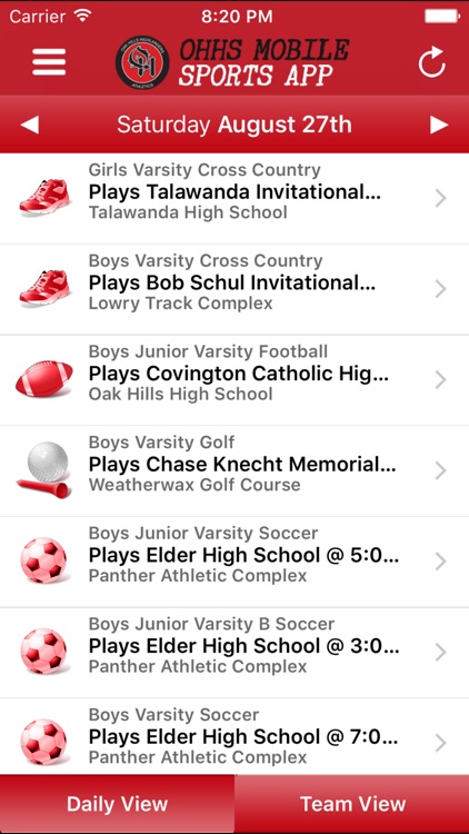 Oak Hills High School Mobile Sports