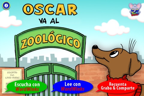 Oscar Va al Zoológico con WordWinks y Recontar, Grabar, y Compartir screenshot 2
