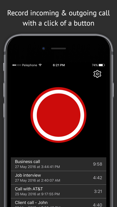 Best Call Recorder For iPhone - FREE recording of Incoming & Outgoing Calls Screenshot 1