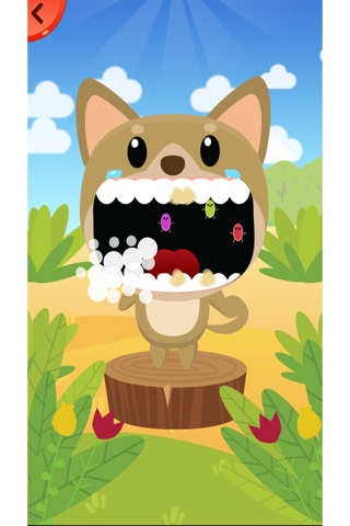 ANIMAL BRUSHING TEETH - Free Edu app for kids screenshot 2