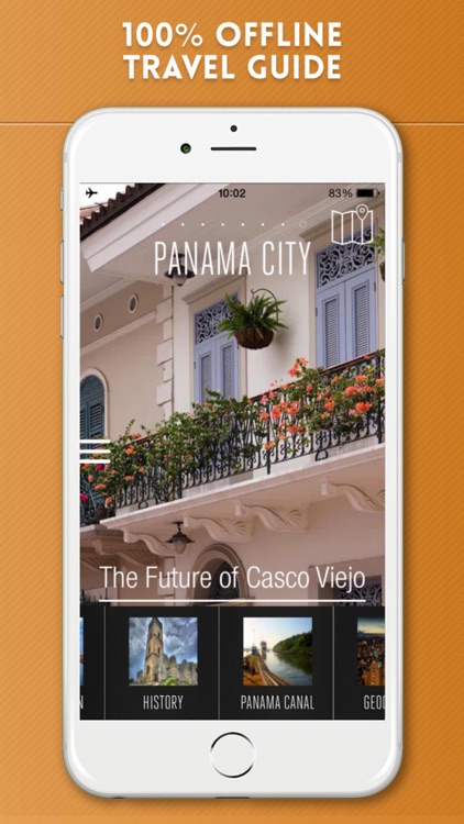 Panamá City Travel Guide with Offline Street Map