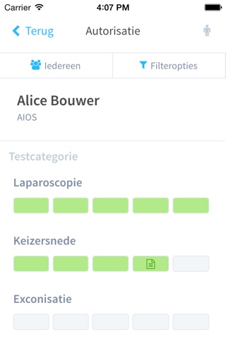 Bekwaamheidsbewijs screenshot 4