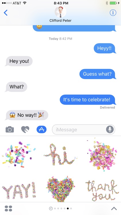The Confetti Bar Stickers