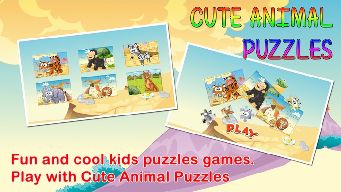 Animal Jigsaw Puzzles Educational Games for Kids