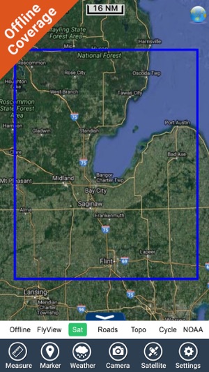 Saginaw Bay Michigan HD GPS chart Navigator(圖5)-速報App