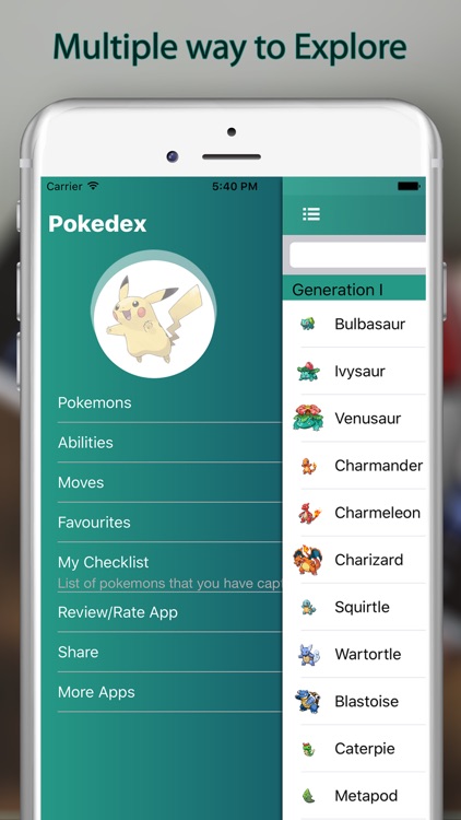 Dex for Pokedex - Dexter of Pokédex for Pokémon