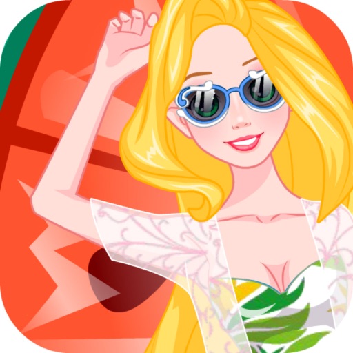 Princess Summer Pool Party Icon