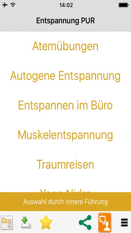 Entspannen und Entspannung PUR