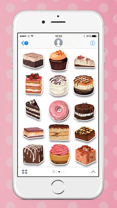 Cupcake & Cake: Cute Stickers for iMessageのおすすめ画像2