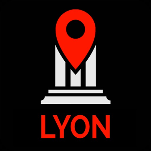 Lyon Travel Guide Monument Tracker - Offline map