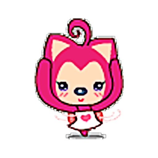 Playful Pink Fox