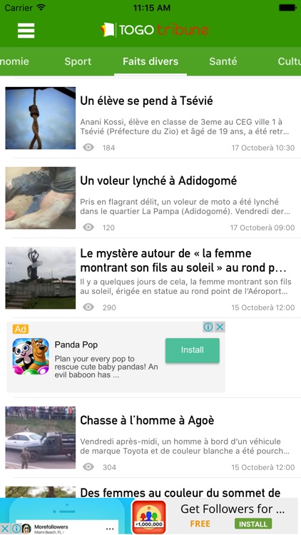Togo Tribune - Actualités screenshot-3