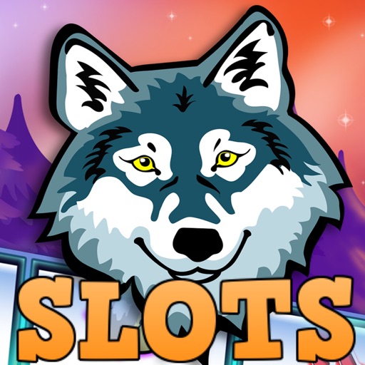 Howling Moon Wolf Slots Lion Casino Slot Machine Icon