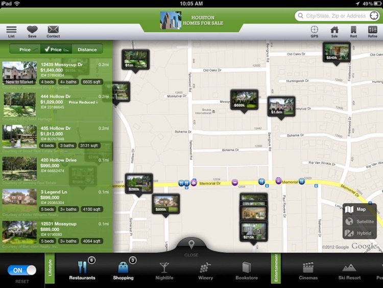 Houston Homes for Sale for iPad