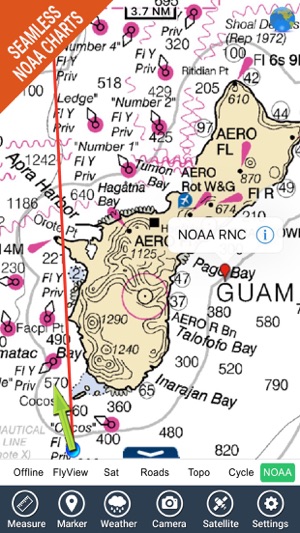 Marine : Guam Island - GPS Map Navigator(圖1)-速報App