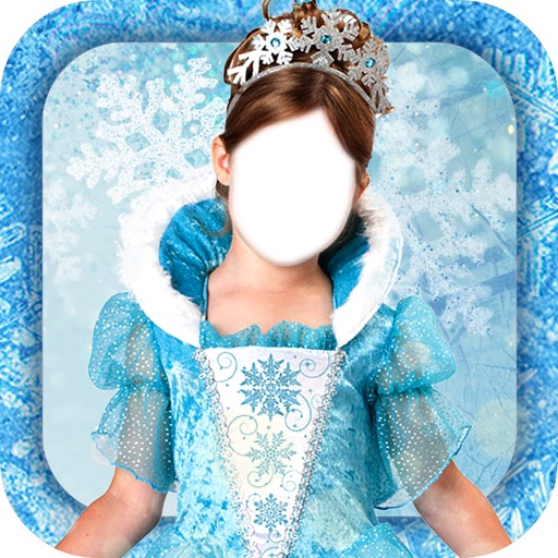 Snow Ice Frozen Princess Kids Photo Montage