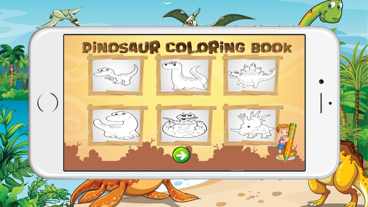 Dinosaur Coloring For Kids - Dinosaurs Coloring