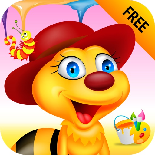 Tiny Bugs & Bees Coloring iOS App