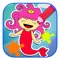 Kids Mermaid Coloring Book Game Education