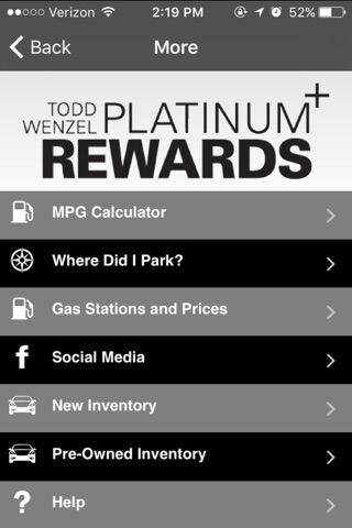 Todd Wenzel Platinum Rewards screenshot 3