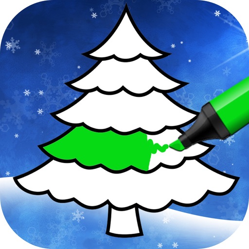Christmas Tree Coloring Book - Christmas game Icon