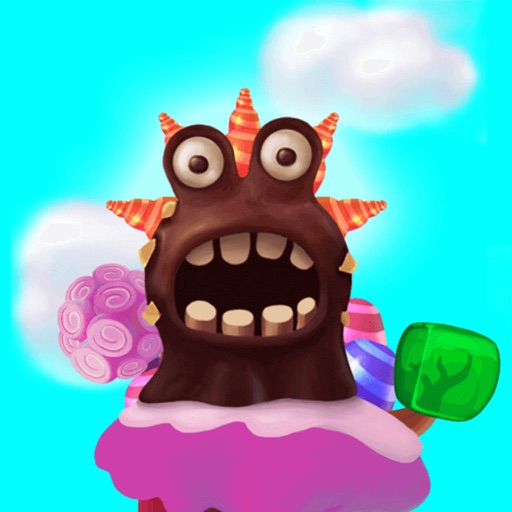 Crazy candy-candy fun carnival time icon