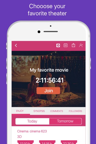 O'Clock - Countdowns for Movie Premieres screenshot 2