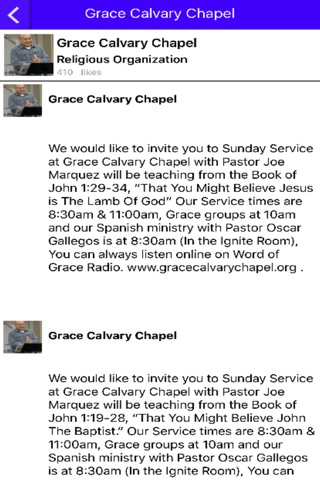 Grace Calvary Chapel screenshot 3