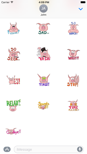 Funny Pig Sticker(圖3)-速報App