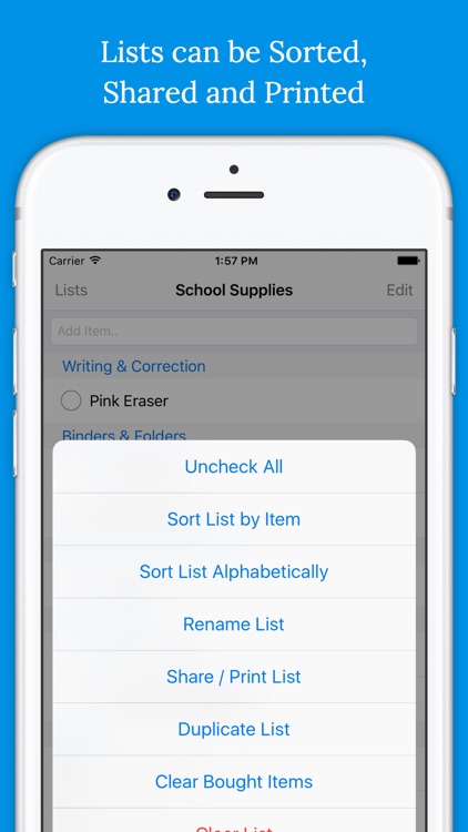 School Supply Shopping List screenshot-4