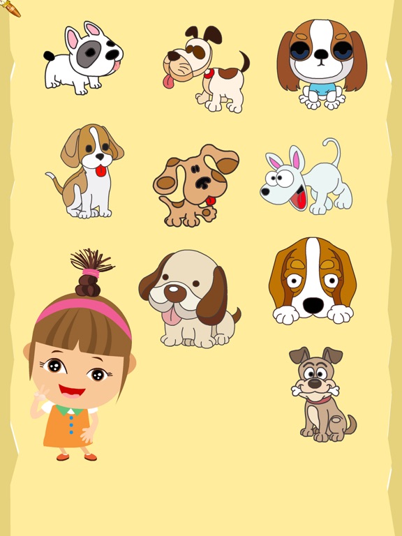 How to draw dog-Baby Simple Drawings screenshot 3